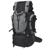 Cumpara ieftin Rucsac pentru drumeții XXL, 75 L, negru și gri