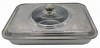 Tava cuptor inox Vanora Home, cu capac sticla termorezistenta, 35x26x7 cm
