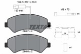 Set placute frana TEXTAR 2446703