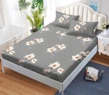 Husa Pat cu Elastic 3 Piese Orian HP109, 180x200 cm + 2 fete perna 50x75 cm