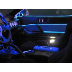 Fir cu lumina ambientala pentru auto neon flexibil 32 mm culoare albastru