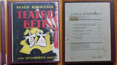 Neagu Radulescu , Teatru in bete , 1943 , editia 1 foto