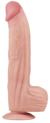 Dildo Realist King Sized Sliding Skin, TPE, Natural, 31 cm foto