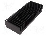 Radiator extrudat, aluminiu, 100mm x 250mm, neagra, FISCHER ELEKTRONIK - SK 622 100 SA foto
