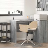 VidaXL Birou de scris Gri Sonoma Lemn Standard Depozitare