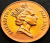 Moneda exotica 2 CENTI - INSULELE FIJI, anul 2001 * cod 23= UNC, Australia si Oceania