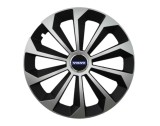 Cumpara ieftin Set 4 capace roti Fame Gri-Negru cu inel R14, pentru gama auto Volvo, Autohelix MSA