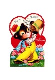Cumpara ieftin Sticker decorativ Retro Valentine&#039;s Day, Multicolor, 79 cm, 6028ST, Oem