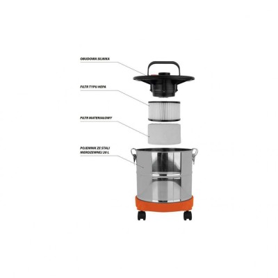 Aspirator pentru cenusa 800w Vorel 78870 foto