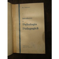 INTRODUCERE IN PSIHOLOGIA PEDAGOGICA-GR.TABACARU