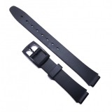 Curea de ceas din plastic - Culoare neagra - 12mm, Time Veranda