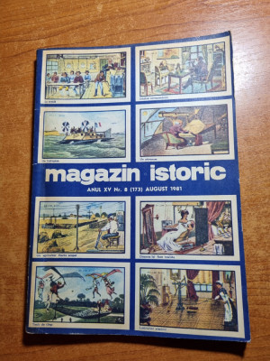 Revista Magazin Istoric - august 1981 foto