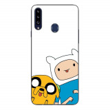 Husa compatibila cu Samsung Galaxy A20S Silicon Gel Tpu Model Finn and Jake Tongues