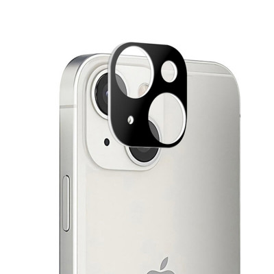Folie Camera pentru iPhone 13 / 13 Mini, Techsuit Full Camera Glass, Black foto