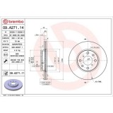 Set disc frana Opel Agila (B) (H08) 04.08-10.14; Suzuki Splash (Ex) 01.08-, Swift 3 (Mz Ez) 02.05-, Fata, 252X20mm, ventilat, BREMBO
