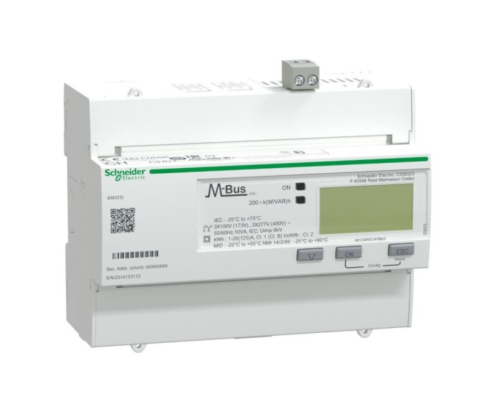 Contor trifazic digital direct 125A M-BUS multitarif Schneider