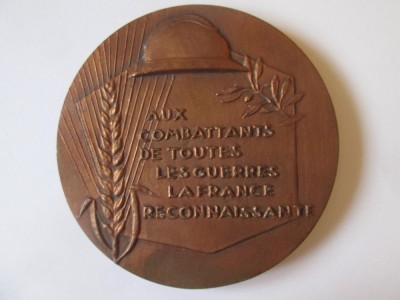 Franta medalia a saizecea aniversare a armistitiului de la 11 noiembrie 1918 WWI foto