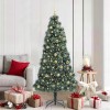 VidaXL Brad de Crăciun artificial pre-luminat cu set de globuri 180 cm 3396170