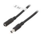 Cablu Prelungitor DC 5,5/2,1 Negru 10m