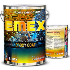 Pachet Lac Epoxidic Solventat &ldquo;Emex Epoxy Coat&rdquo; - Bid. 3 Kg + Intaritor - Bid. 0.90 Kg
