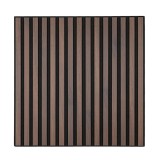 Panou acustic de perete Deco II cu aspect de nuc, 60x60x1,8 cm