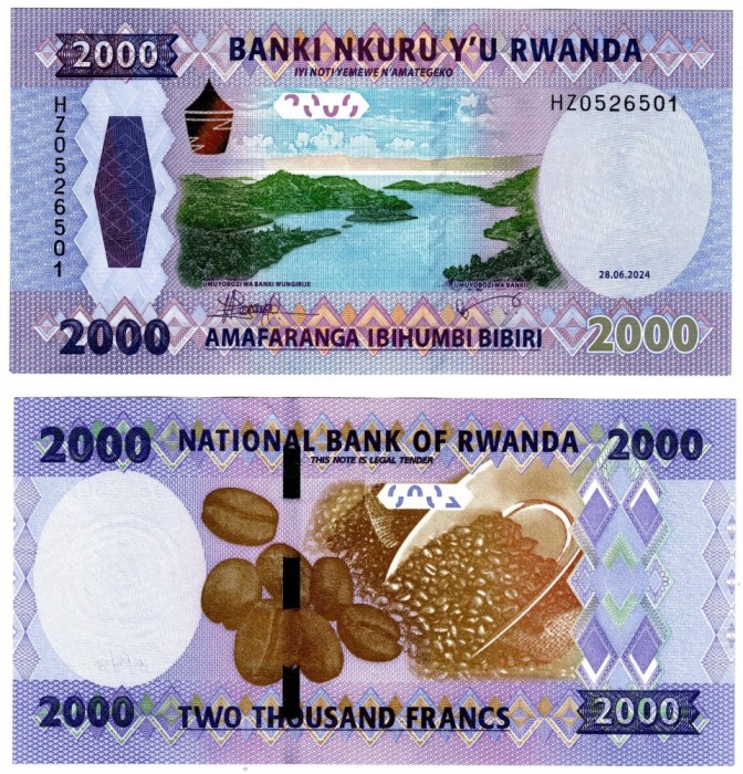 !!! RWANDA - 2000 FRANCI 2024 - P 44 - UNC