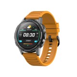 Ceas Smartwatch Twinkler TKY-XL15, Galben cu Moduri sportive, Functii monitorizare sanatate, Ritm cardiac, Tensiune arteriala, Somn, Pasi, Alarma, Mem