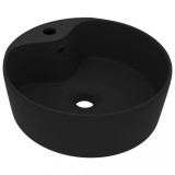Cumpara ieftin Chiuveta de lux cu preaplin, negru mat, 36 x 13 cm, ceramica