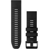 Curea ceas smartwatch Garmin, 26mm, QuickFit, Silicon, Black