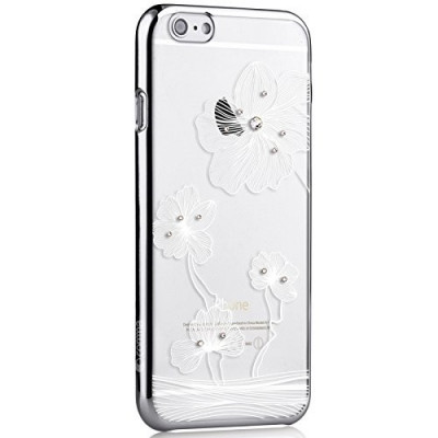 Husa APPLE iPhone 7 \ 8 - Comma Crystal Flora (Argintiu) foto