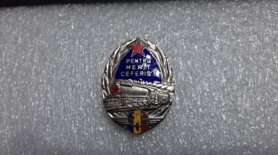 insigna Pentru Merit Ceferist foto
