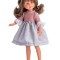Papusa Celia cu Rochita Gri cu Roz 30cm