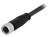 Conector M8 mamă 3 pini cu cablu 0,5m