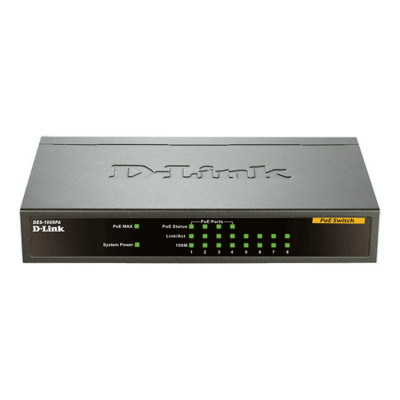 Switch D-Link DES-1008PA, 8x 10/100 Mbps foto