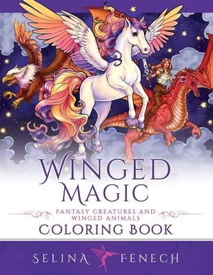 Winged Magic - Fantasy Creatures and Winged Animals Coloring Book foto