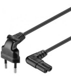 Cablu alim cas 3m 90grd negru