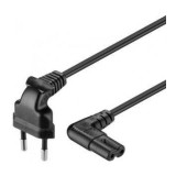 Cablu alim cas 5m 90grd negru