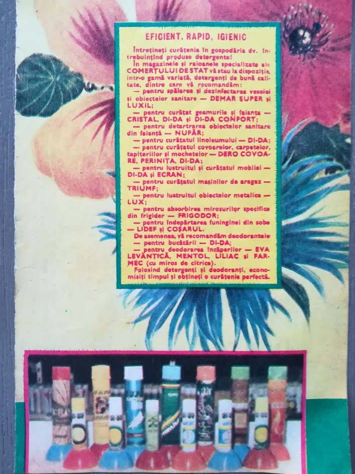 1973 Reclamă multipli Detergenti 24 x 17 cm comunism comert socialist |  Okazii.ro