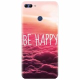 Husa silicon pentru Huawei Y9 2018, Be Happy Puffy Clouds