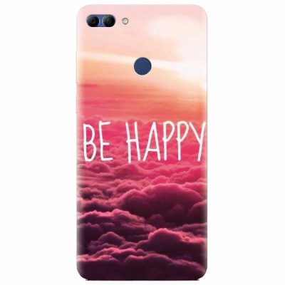 Husa silicon pentru Huawei Y9 2018, Be Happy Puffy Clouds foto