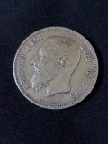 Belgia 1869 - 5 franci - monedă de argint #3, Europa