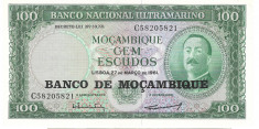 Bancnota 100 escudos 1961 - Mozambic foto