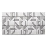 Panou decorativ, PVC, model marmura, geometric, alb si gri, 96x48.5cm GartenVIP DiyLine, Artool