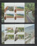 ROMANIA 2025 PARCURI NATIONALE - DEFILEUL JIULUI -Minicoli cu 3 timbre+ 1 vinieta+ bordura ilustrata LP.2527 MNH**