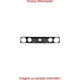 Grila radiator VW Golf 2 (19E/1G), 1983-1992, negru, cu dunga rosie, pentru modele cu 4 faruri, pentru lampi interioare cu diametrul de 14cm