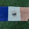 DD - Steag drapel vechi RPR /RSR Romania, stema imprimata pe ambele parti, 75cmx 194cm