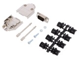 Mufă D-Sub HD 15-Pin Neagră pentru Lipire pe Cablu
