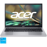 Laptop Acer Aspire 3 A315-510P cu procesor Intel&reg; Core&trade; i3-N305 pana la 3.8 GHz, 15.6, Full HD, 8GB DDR5, 256GB SSD, Intel&reg; UHD Graphics, No OS, Silve