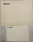 Lot 2 plicuri mari nescrise SCANTEIA, comunism, propaganda 32 x 25 / 23 x 15 / epoca de aur / presa socialista / Ceausescu dictatura Casa Scanteii