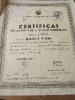 Act Certificat Școală Generală 1966